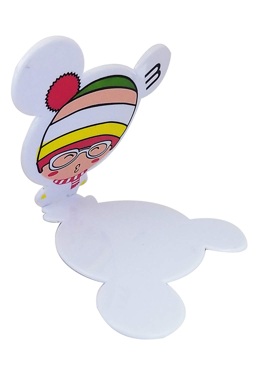 INAAYA Portable Travel Compact Mirror for Kids - Cute Cartoon Design, Lightweight 20g, Pack of 1 - Perfect for School, Travel & Makeup Practice