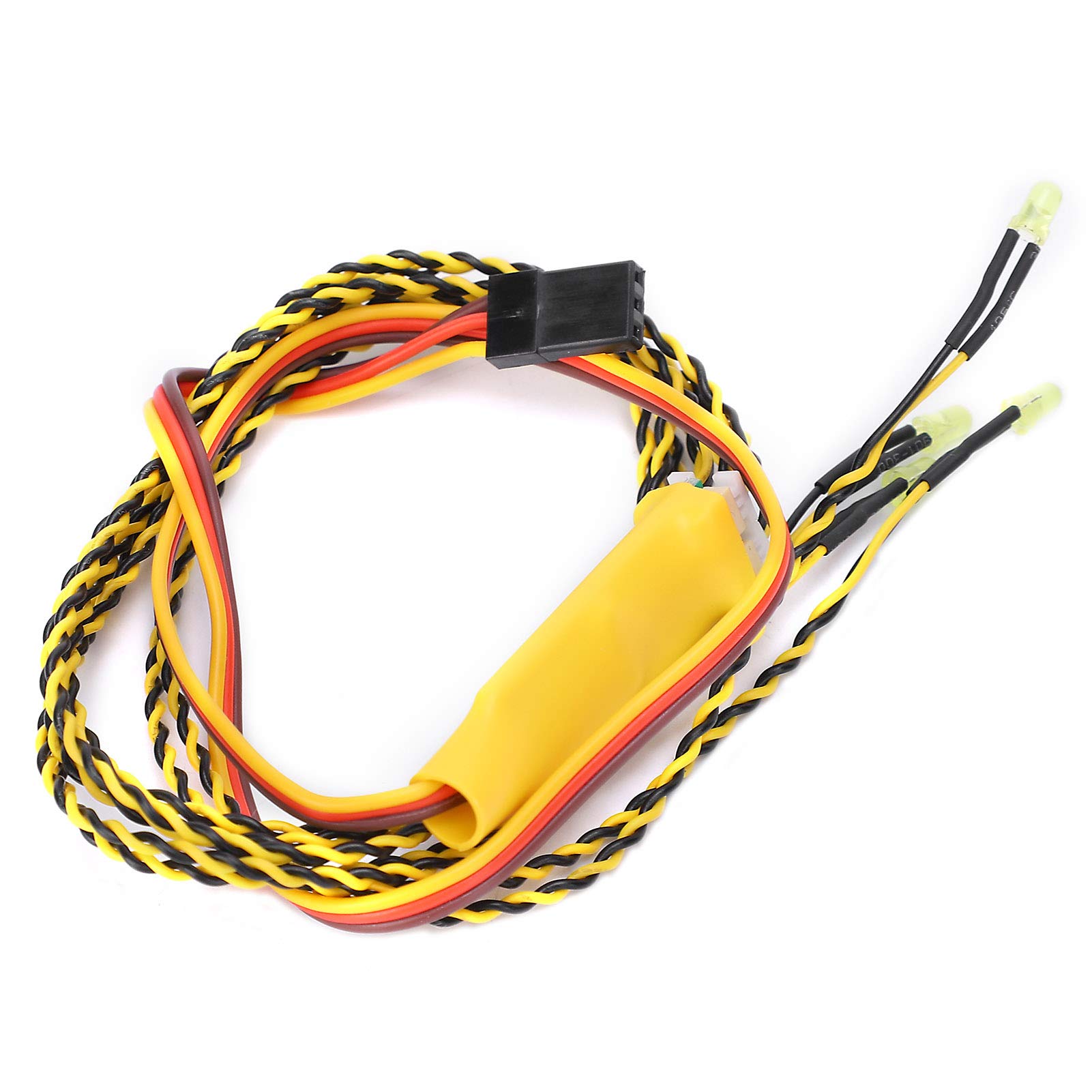 Universal RC Car Turn Signal Lights Kit - LED Linkage Light Set for RC Crawler & Drift Cars - Compatible with Radiolink, Flysky, Futaba - Perfect for Night Racing & Off-Road Adventures