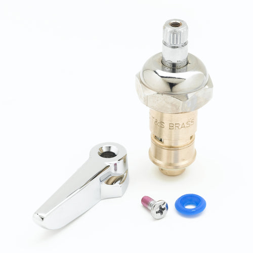 T&S Brass Cerama Cartridge with Bonnet & Lever Handle - 25 Pack for Cold Left to Close Faucet Handles - Perfect for Kitchen & Bathroom Faucet Repairs
