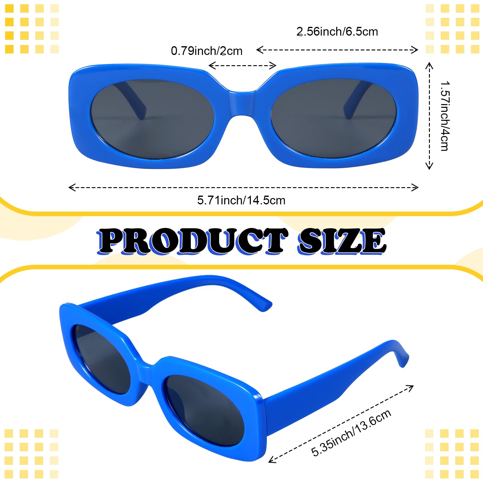Kanayu 2-Piece Women's Neon Fuzzy Tote Bag & Retro Square Sunglasses Set - Trendy Accessories for Beach, Shopping, and Summer Outfits