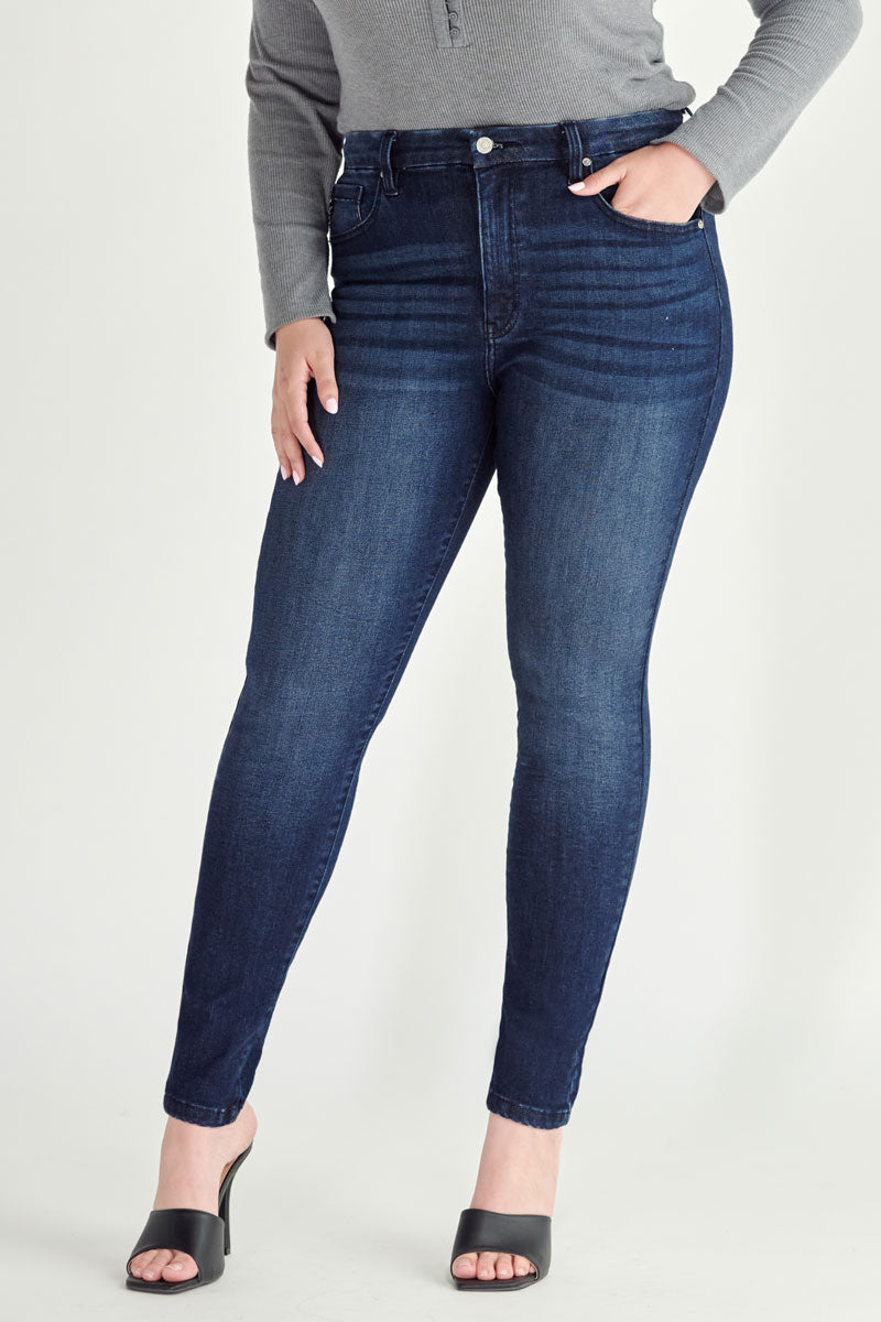 Mel High Rise Skinny Jeans for Women - Stretchy Slim Fit Denim Pants with Tummy Control - Perfect for Casual Wear, Office & Night Out