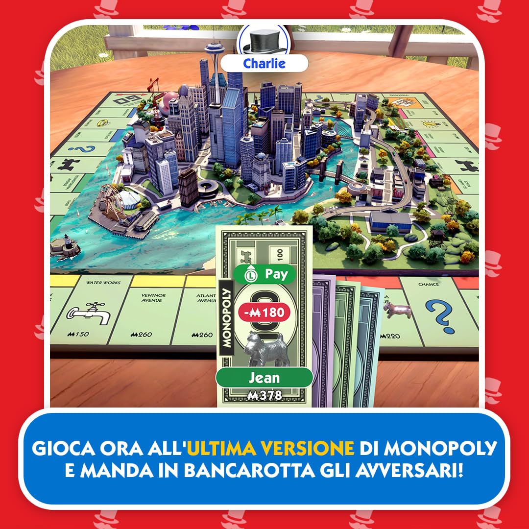 Monopoly 2024 Edition for Nintendo Switch - Family Board Game Video Game | Fun Multiplayer Party Game for Kids & Adults | Perfect for Game Nights & Holiday Gatherings