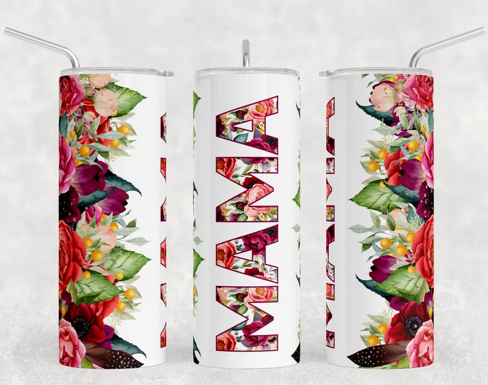 Custom Mama Tumbler Sublimation Bundle - Ready to Press Heat Transfer Designs for 20oz Tumblers | Perfect for Mother's Day Gifts, Personalized Drinkware & DIY Craft Projects