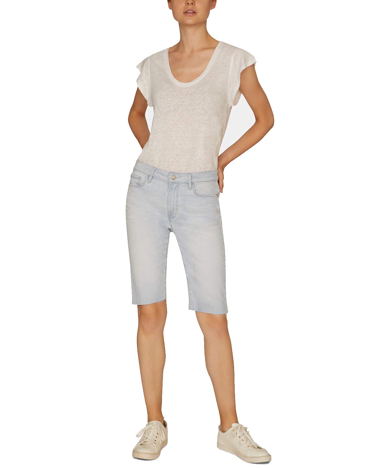 Sanctuary Denim Women's Light Wash Bermuda Shorts | Endless Summer Style | Comfortable Casual Wear for Beach, Vacation & Everyday Outfits