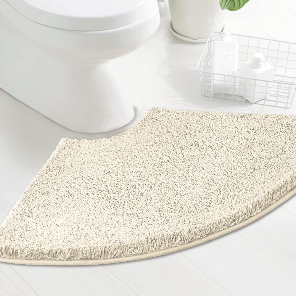 Premium Non-Slip Contour Toilet Mat - Extra Soft Absorbent Bathroom Rug (20