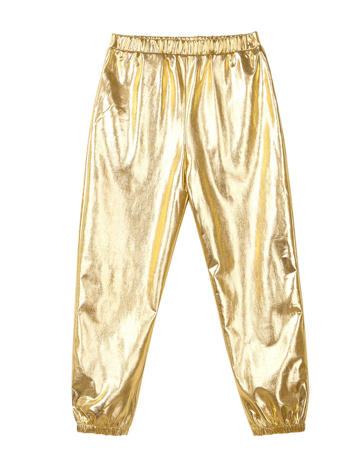 YEAHDOR Kids Girls Boys Sparkle Hip Hop Jazz Dance Costumes - Glitter Street Dance Pants for Competition & Performance (Perfect for Recitals, Shows, and Dance Classes)