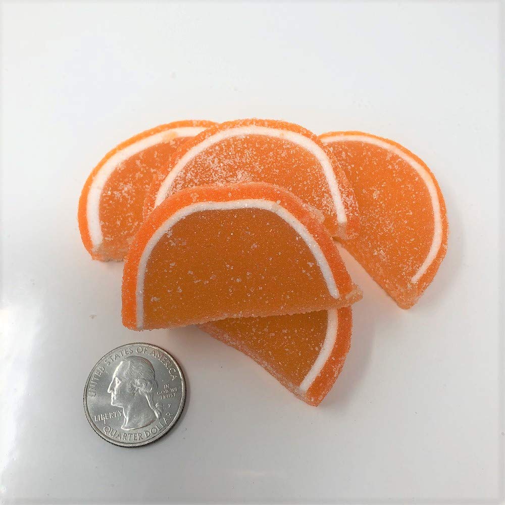 Cavalier Candies Orange Flavor Fruit Slices Jelly Candy - 5lb Bulk Pack - Perfect for Parties, Baking & Gifts