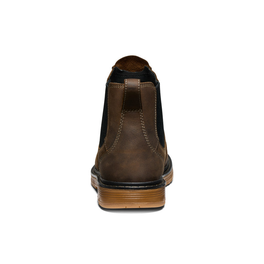 Men's San Jose Chelsea 90° Heel Boot with Aluminum Toe - Cascade Brown/Gum | Slip-Resistant Work Boots for Construction & Outdoor Activities