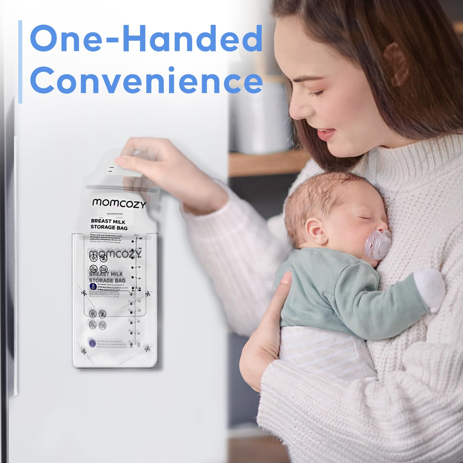 Breast Milk Storage Bag Organizer for Refrigerators - Durable Magnetic Container with Strong Hold - Multi-Purpose Organizer for Kitchen & Nursery - Perfect for Breastfeeding Moms & Baby Essentials Storage