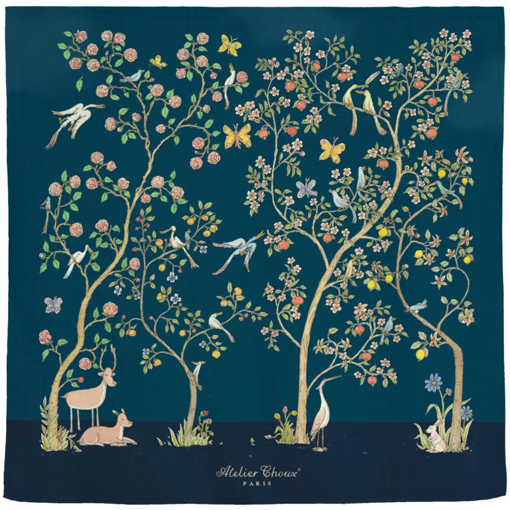 Atelier Choux In Bloom Night Swaddle - Soft Organic Cotton Baby Wrap for Newborns & Infants - Perfect for Safe & Comfortable Sleep, Nursery & Travel