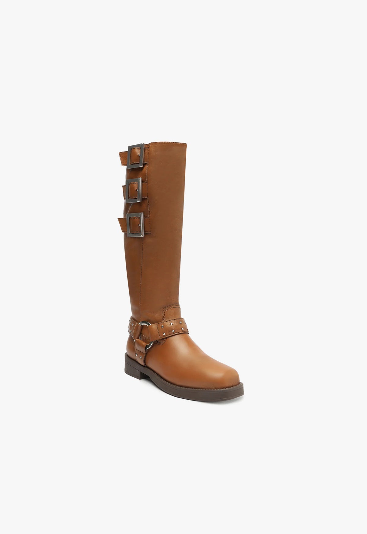 Luccia Buckle Graxo Leather Boots for Women - Stylish Ankle Boots with Adjustable Buckle Straps | Perfect for Fall, Winter & Casual Outfits