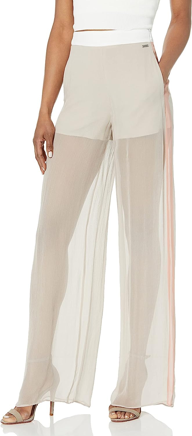 Armani Exchange Women's Viscose See-Through Pants - Stylish & Comfortable Leggings for Casual Wear, Work & Night Out
