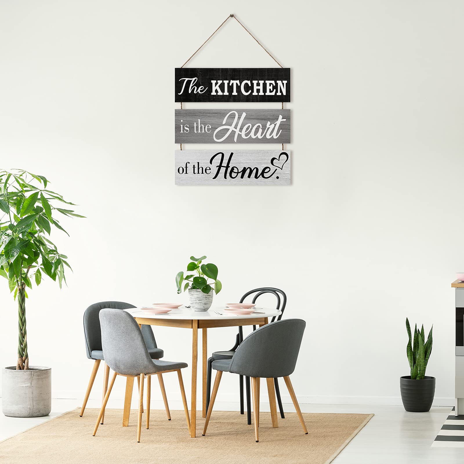 Rustic Wooden Kitchen Wall Sign Decor for Home & Outdoor