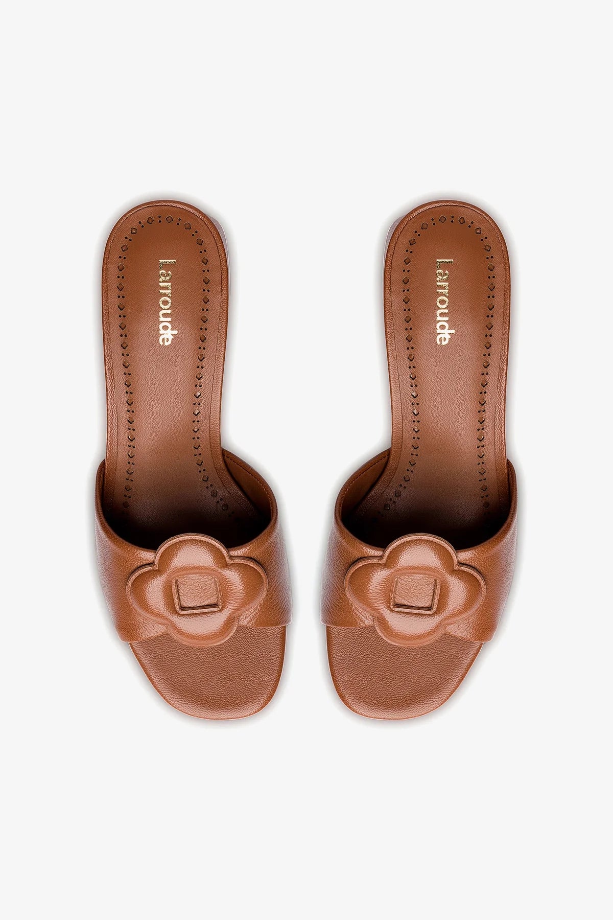 Flora Mule Women's Slip-On Shoes in Caramel Leather - Comfortable & Stylish Loafers for Casual Wear, Office, and Everyday Outfits