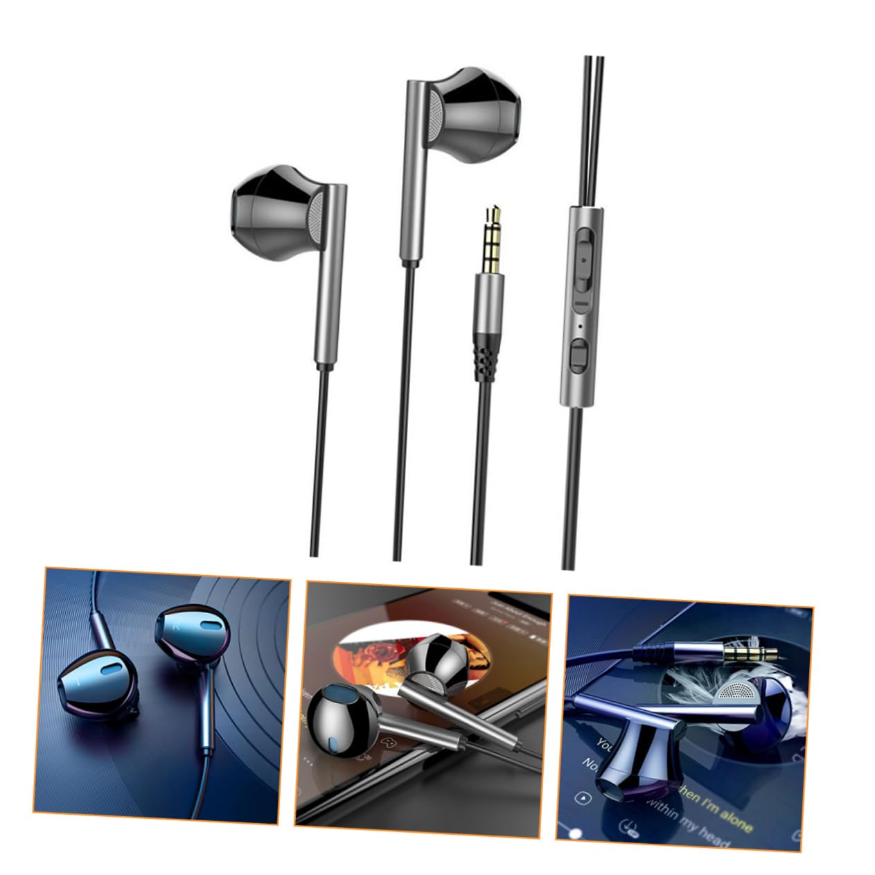 Veemoon Wired Gaming Headset with Microphone - Noise Cancelling Metal Earphones for PC, PS4, Xbox, Nintendo Switch - Comfortable Over-Ear Design for Long Gaming Sessions