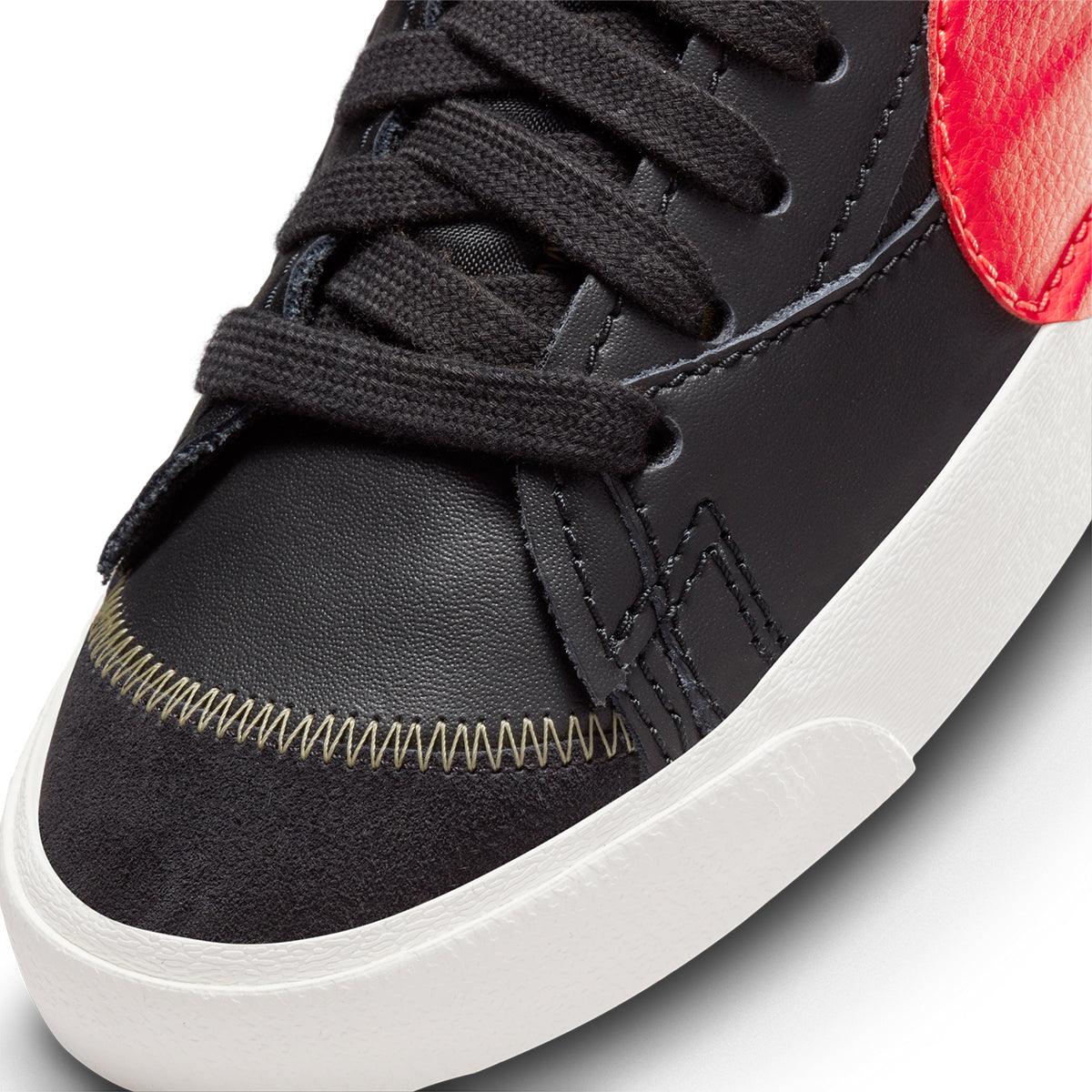 Nike Blazer Mid '77 Jumbo Sneakers - Black & Bright Crimson Retro Basketball Shoes for Men & Women | Perfect for Streetwear, Casual Outfits & Vintage Style Fashion