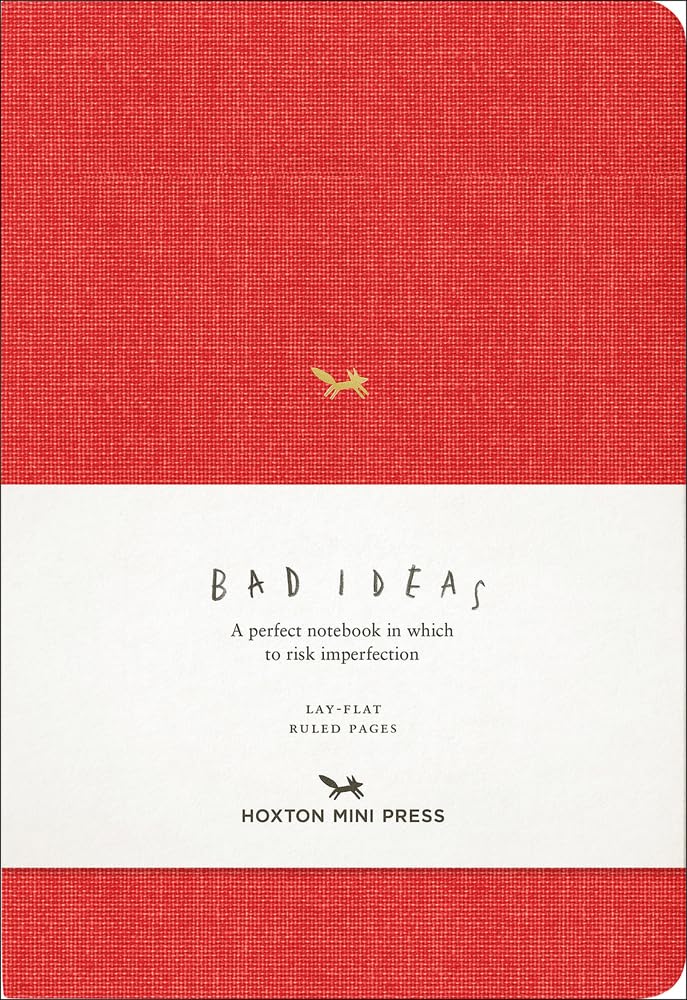 Bad Ideas Notebook - Red Lined Journal for Creative Writing, Sketching & Brainstorming | Perfect for Imperfect Thoughts, Doodles & Notes | Ideal for Students, Artists & Writers