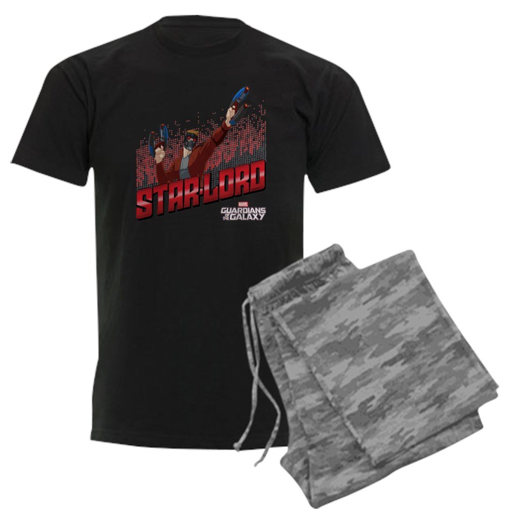 Guardians of the Galaxy Star Lord Guns Men's Dark Pajama Set - Soft Cotton Sleepwear for Marvel Fans | Perfect for Movie Nights, Cosplay & Gift Giving