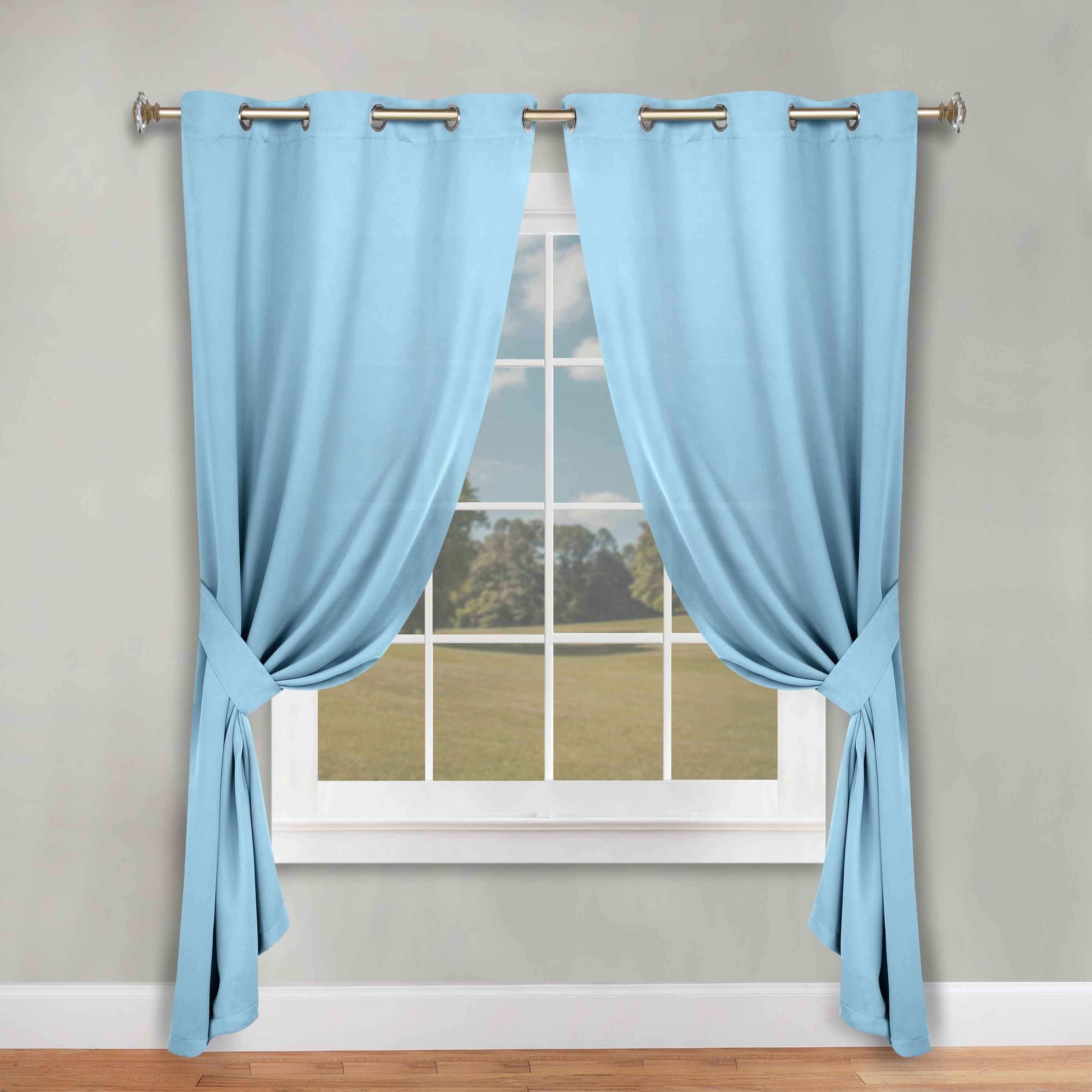 Machine Washable Blackout Curtains for Bedroom - Solid Room Darkening Window Drapes (Set of 2 Panels) - Perfect for Home Theater, Nursery & Light Sleepers