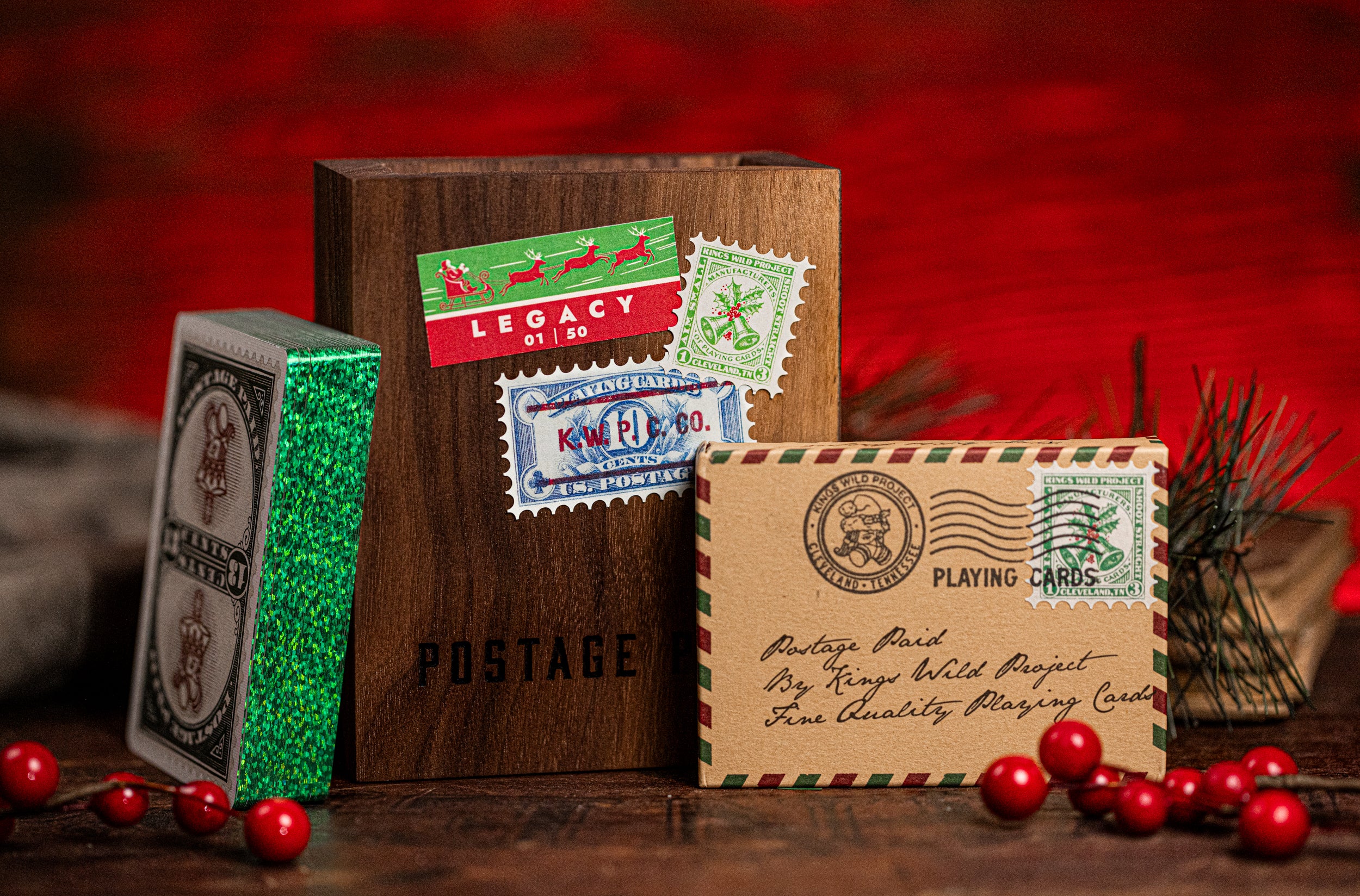 Postage Paid Christmas Cards - North Pole Legacy Edition | Festive Holiday Greetings for Family & Friends