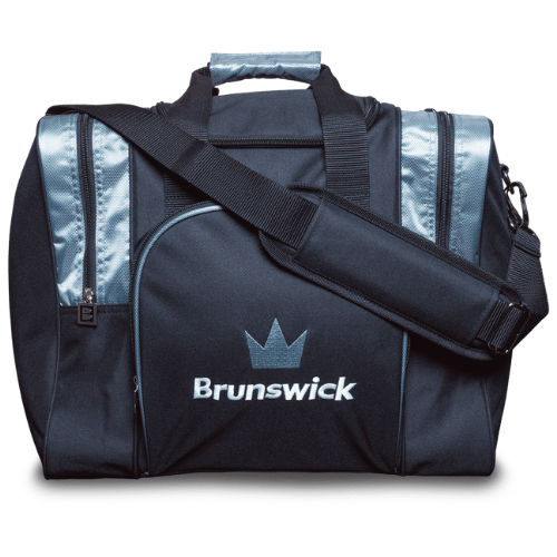 Brunswick Attack Single Tote Grey Bowling Bag | Durable & Stylish Bowling Accessory | Perfect for League Play & Practice Sessions