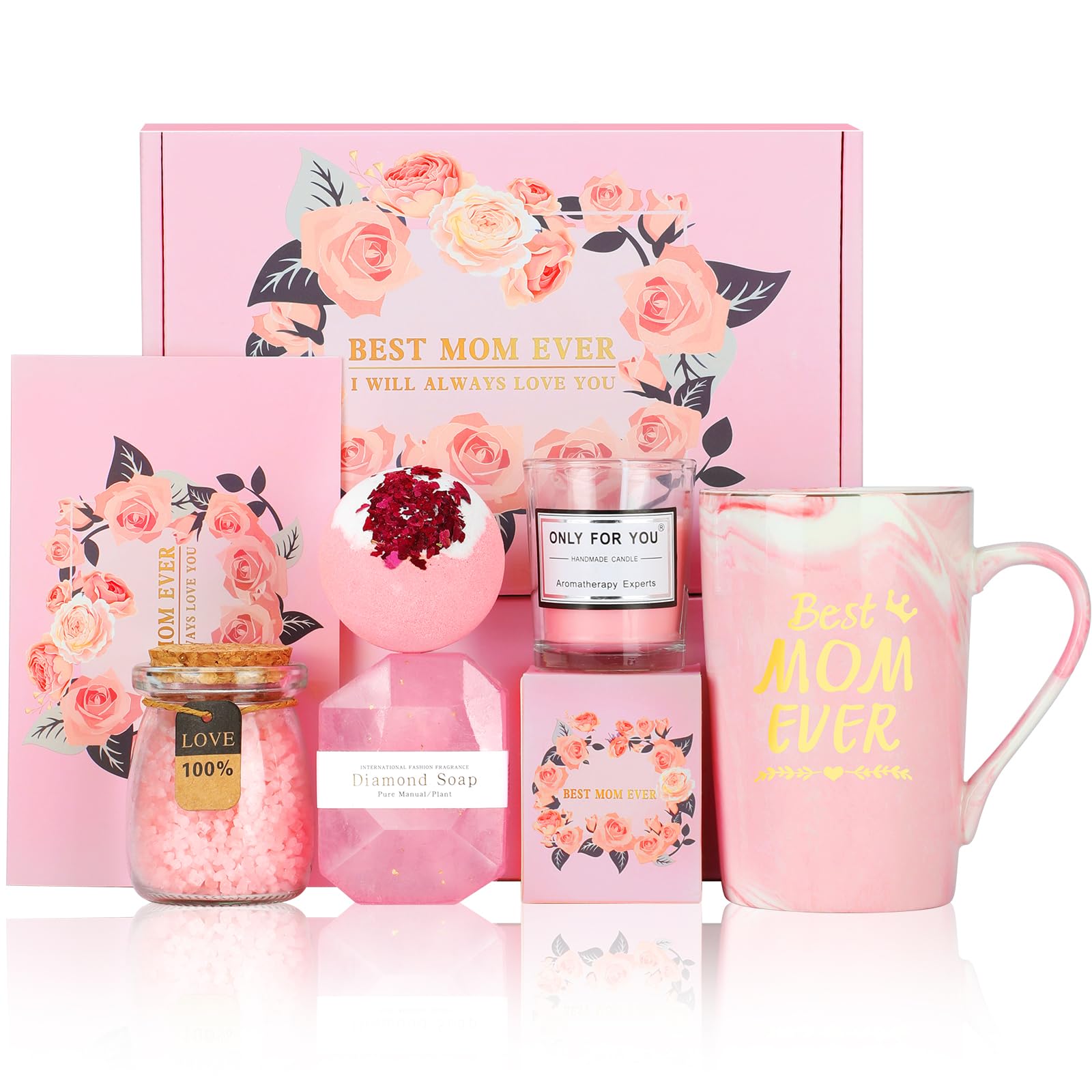 Best Mother's Day Gift Basket Set - Unique Birthday Gifts for Mom, Grandma, Wife & Mother-in-Law | Thoughtful Present from Daughter or Son | Luxury Gift Box for Women Who Have Everything | Perfect for Holidays, Anniversaries & Special Occasions