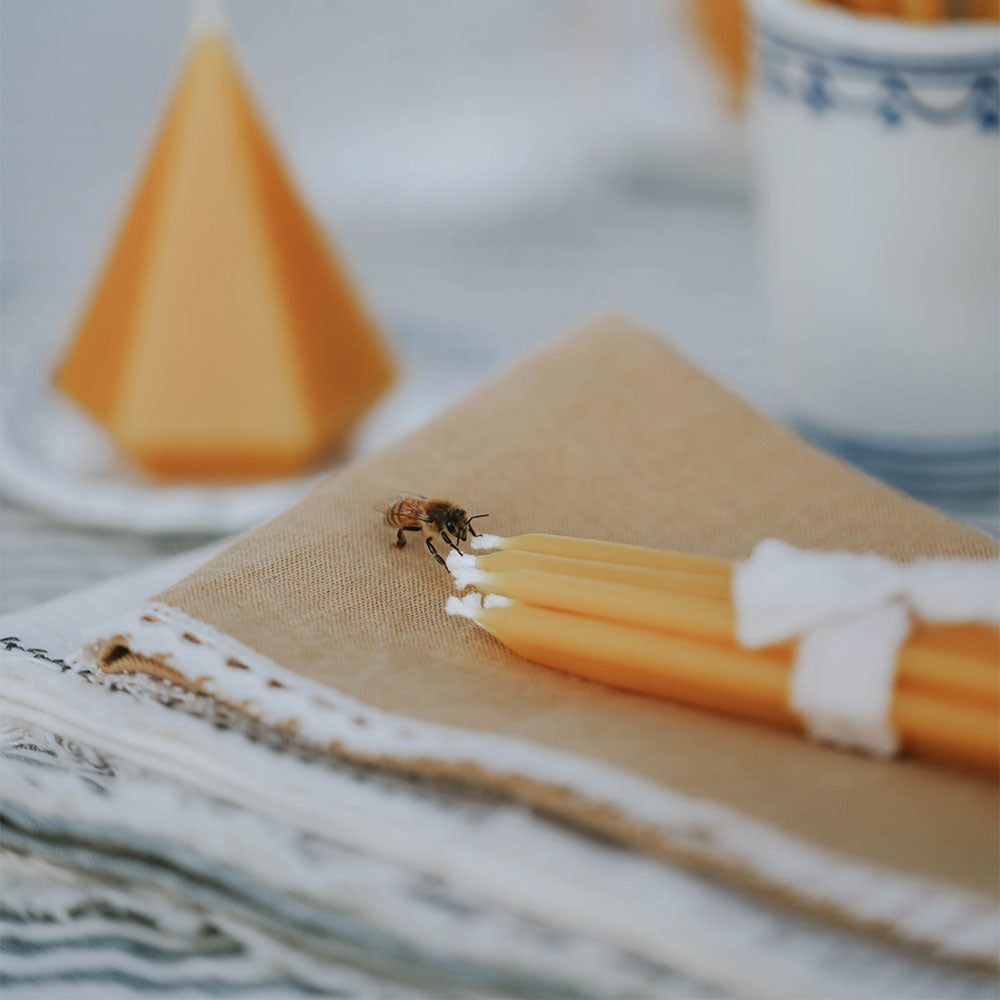 Handmade Beeswax Candles for Celebrations - Natural, Eco-Friendly Birthday & Wedding Candles - Perfect for Romantic Dinners, Spa Nights & Home Decor