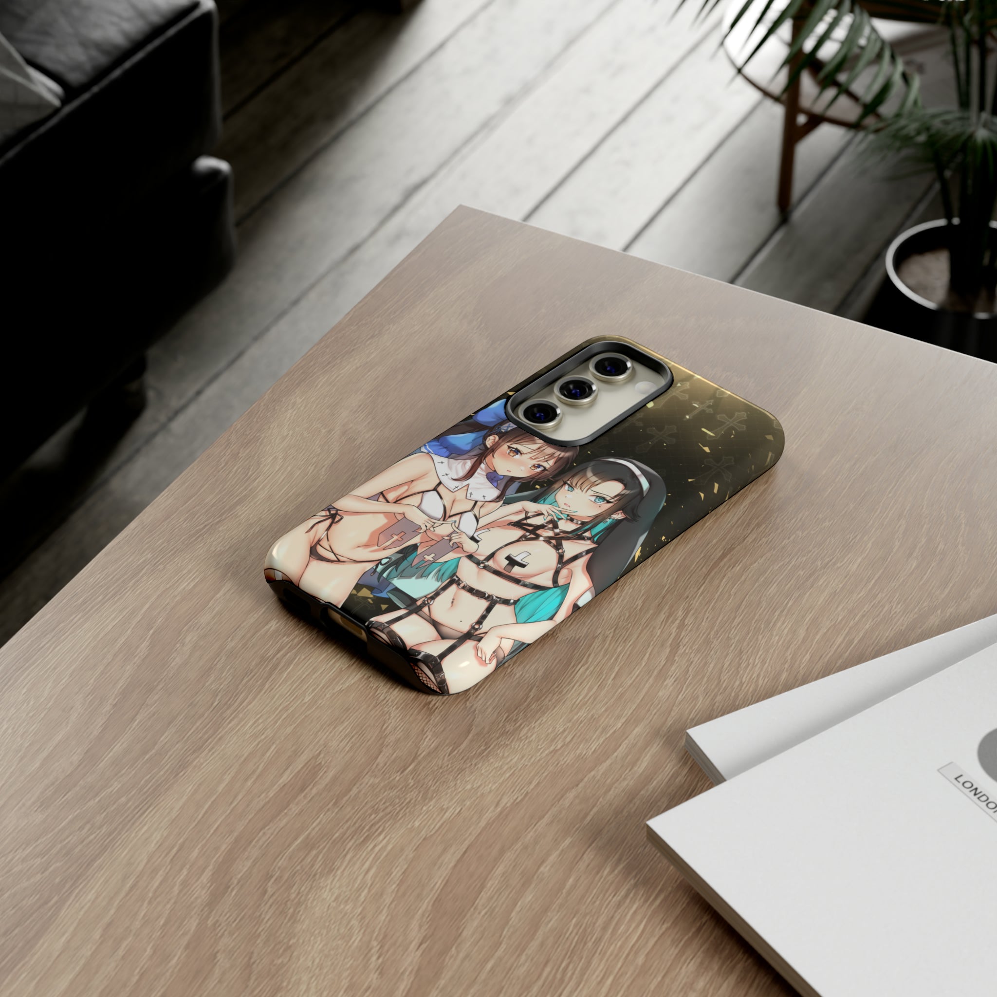 THOTS & PRAYERS SATOMI+FLOR Phone Case - Trendy Protective Cover for iPhone & Samsung | Perfect for Everyday Use, Travel & Fashion Accessory