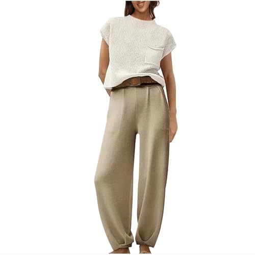13#beige Two Piece Sets for Women Summer
