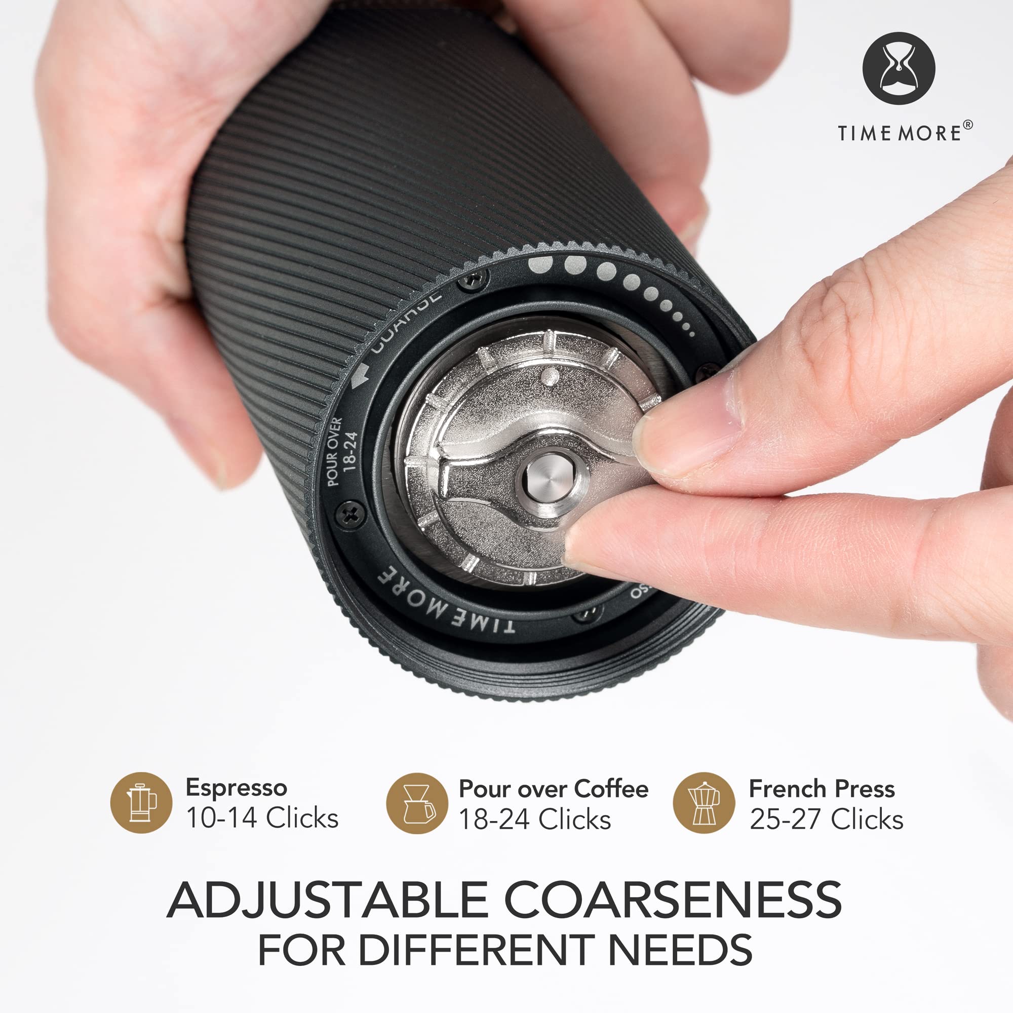 TIMEMORE C2 Manual Coffee Grinder - Adjustable for Pour Over & French Press - Home & Travel Use
