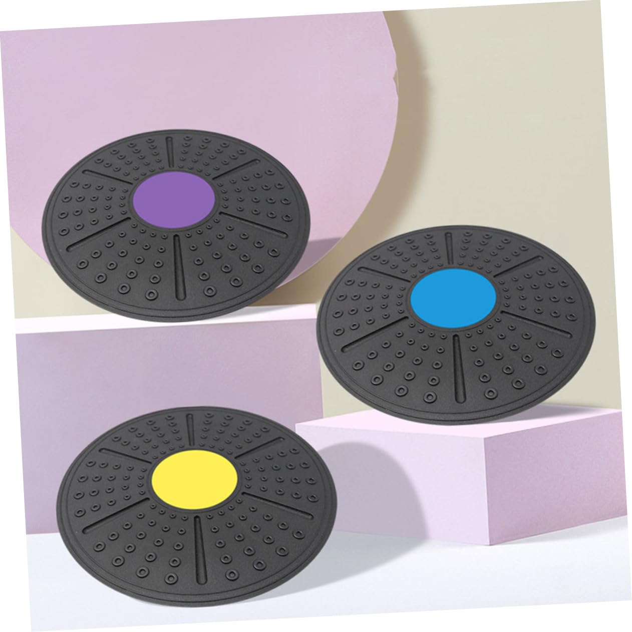 Balance Board Yoga Wobble Disc for Core Strength & Stability Training - Home Fitness Equipment for Yoga, Pilates & Physical Therapy - Perfect for Kids, Adults & Seniors to Improve Balance & Coordination