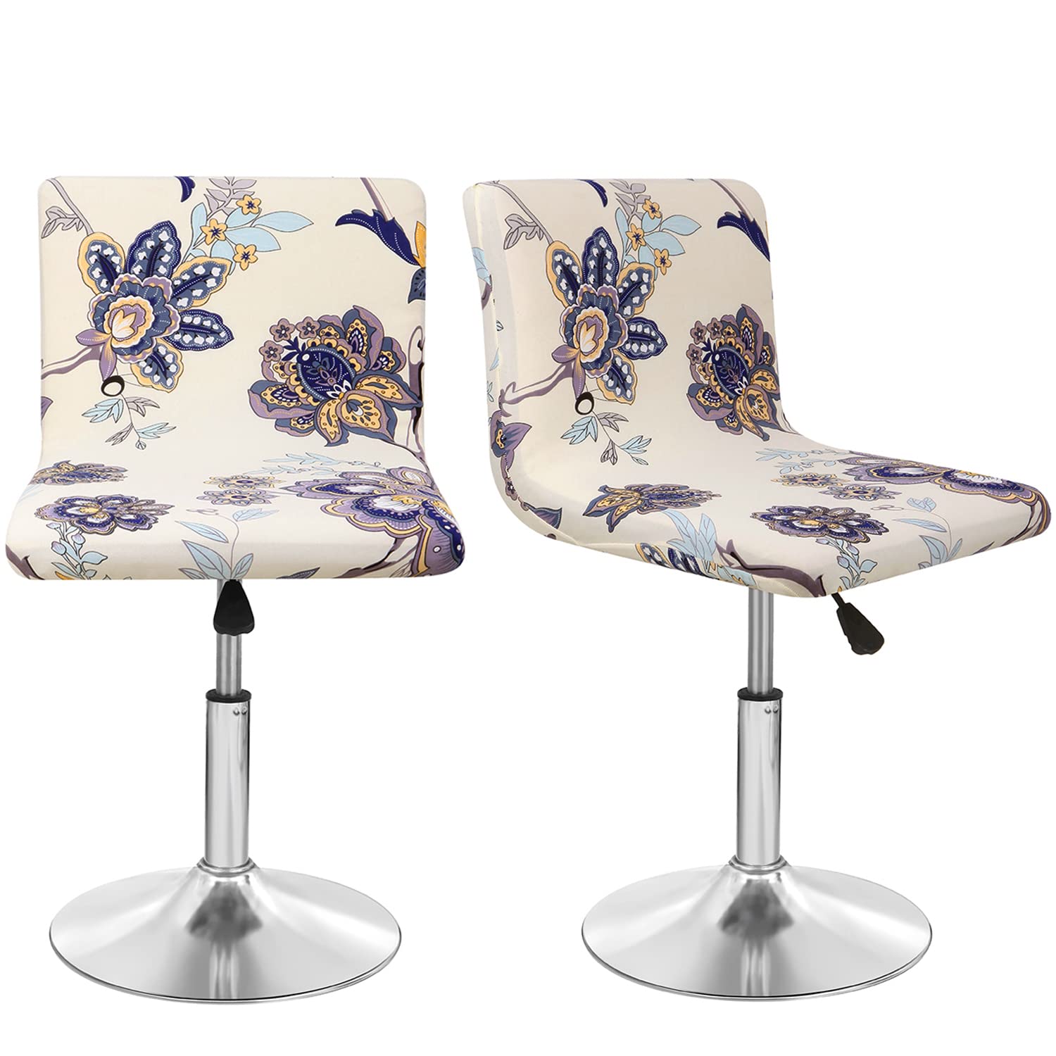 Deisy Dee Bar Stool Covers Set of 2 - Durable Dining Chair Slipcovers for Home & Cafe