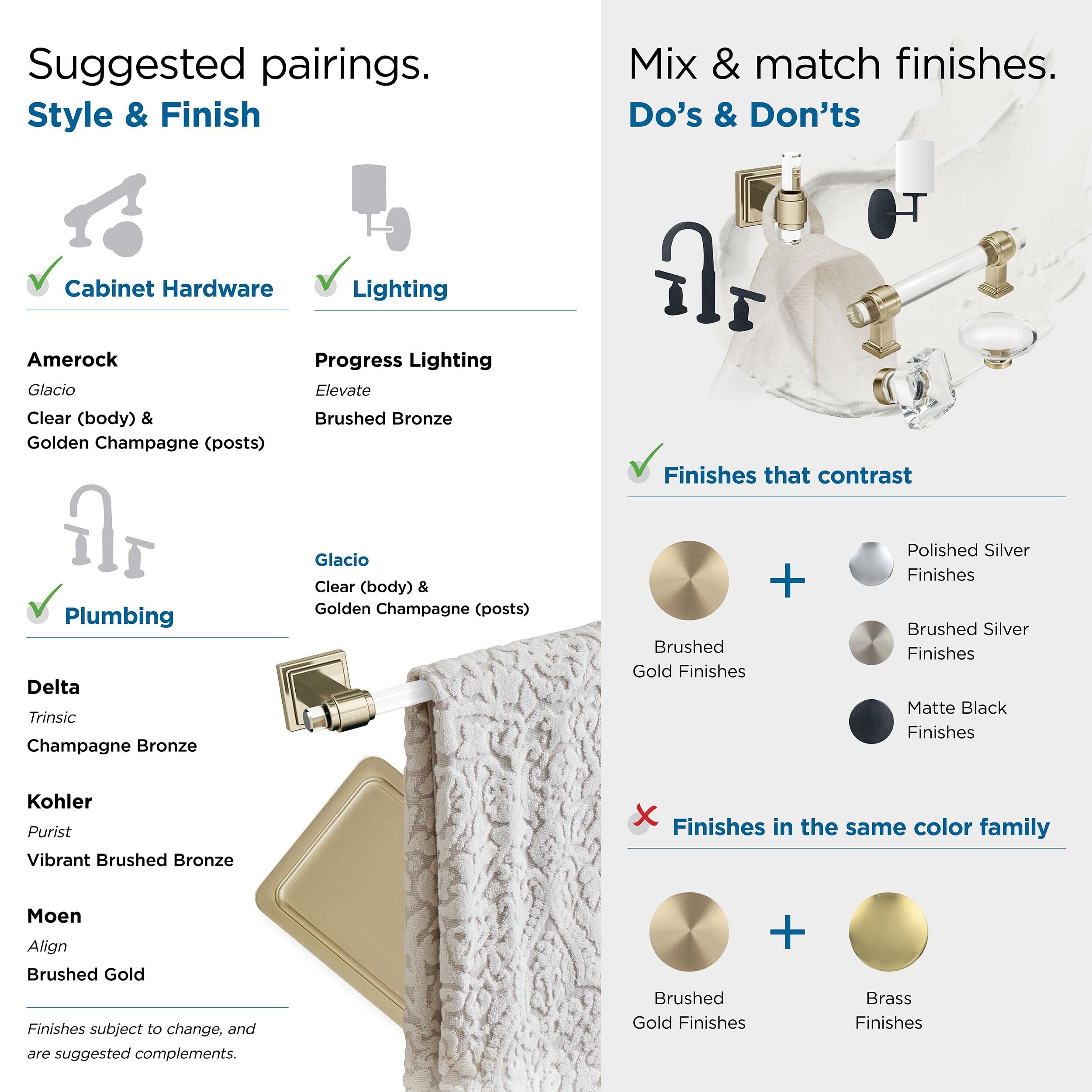 Amerock Gold Towel Ring - 5-7/16