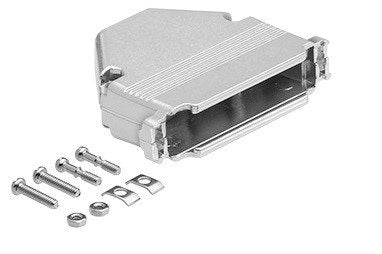 DB37 Female Crimp Type Shielded Metal Hood - High Quality D-Sub Connector for Industrial Automation, Medical Equipment & Aerospace Applications