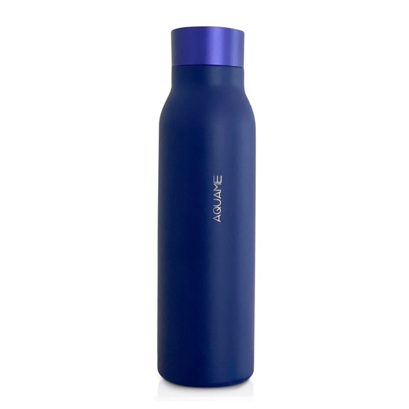 AQUA3 Smart Water Bottle 600ml - Leak Proof, BPA Free, Color Castle Black - Perfect for Gym, Hiking & Travel