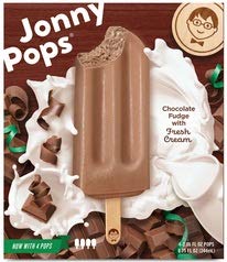 JonnyPops Dark Chocolate & Cream Smoothie Pops - 2.06oz (4 Count) - 6 Pack Case - Perfect for Parties, Snacks & Healthy Desserts