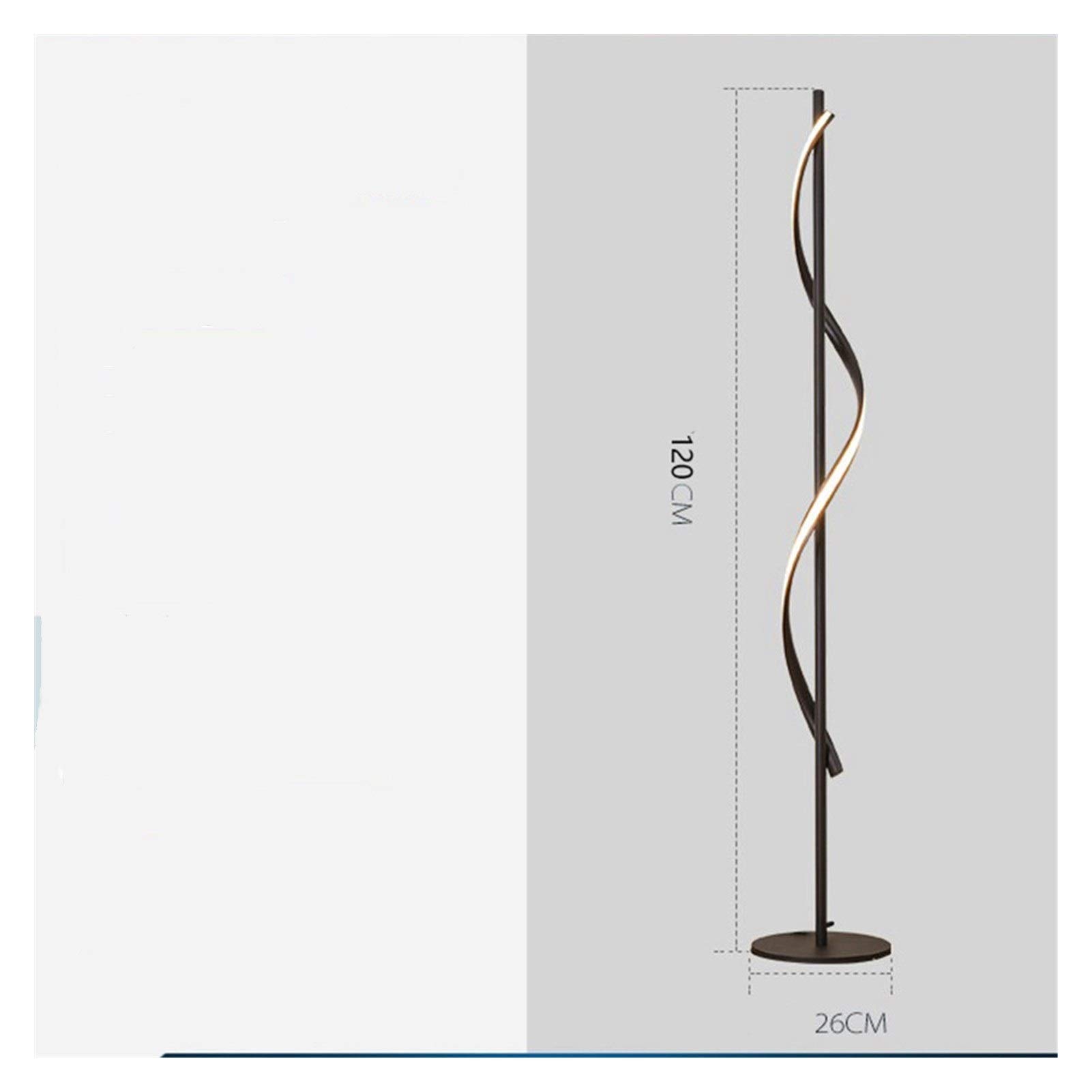 Modern LED Floor Lamp with Dimmable Lighting - Adjustable Standing Pole Light for Living Room, Office & Bedroom - Black Lampshade & Body (Warm White/Cool White) - Perfect for Reading, Relaxing & Ambient Lighting