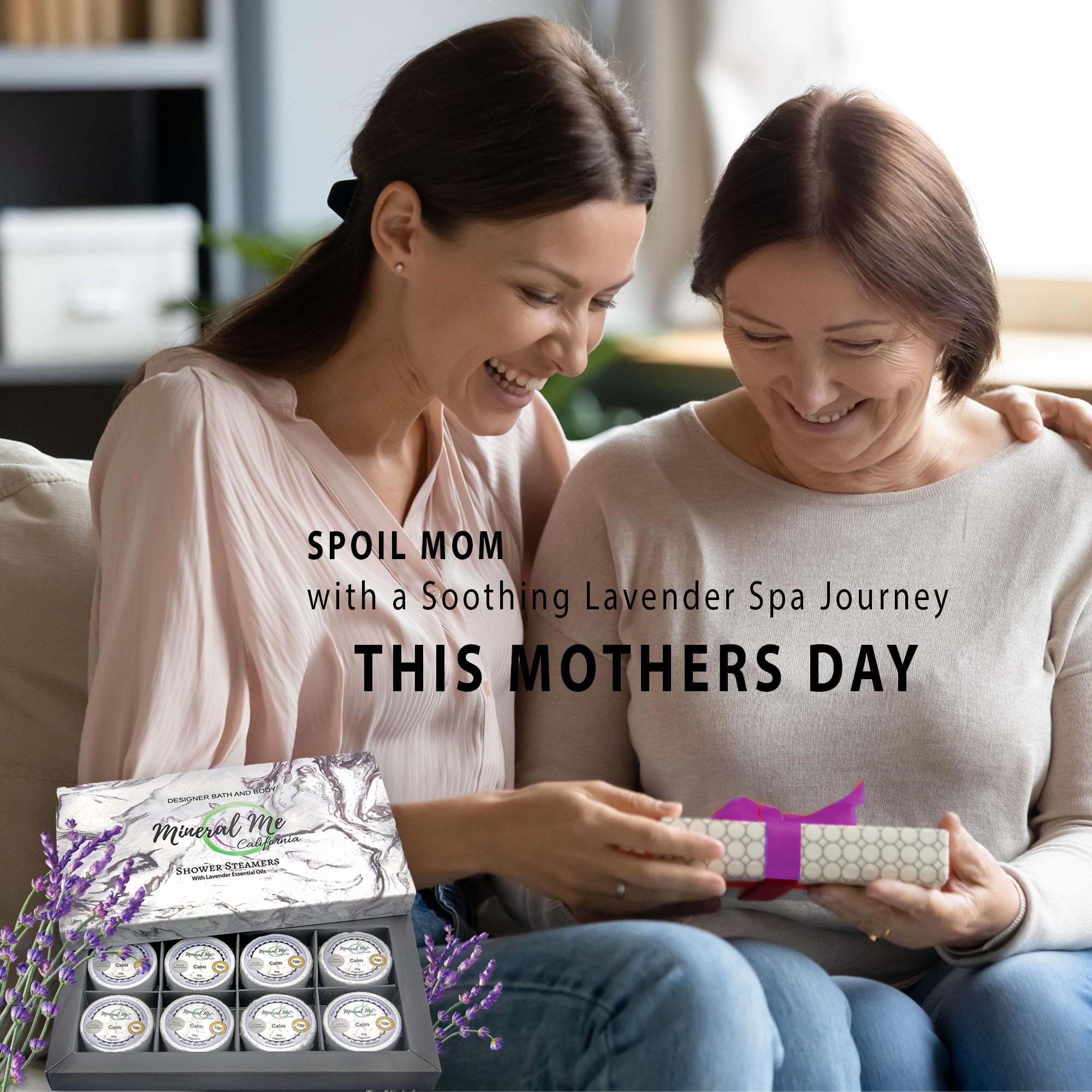 Eucalyptus & Lavender Aromatherapy Shower Steamers with Organic Essential Oils - Relaxing Shower Bombs for Spa-Like Steam Experience at Home - Perfect for Stress Relief & Better Sleep