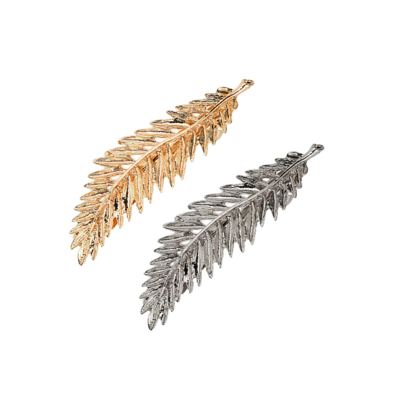 Beavorty 4pcs Gold Tiara Hair Clips for Girls - Elegant Leaf Hair Barrettes for Women, Bridal Hair Accessories for Weddings & Special Occasions - Perfect for Prom, Parties and Everyday Wear