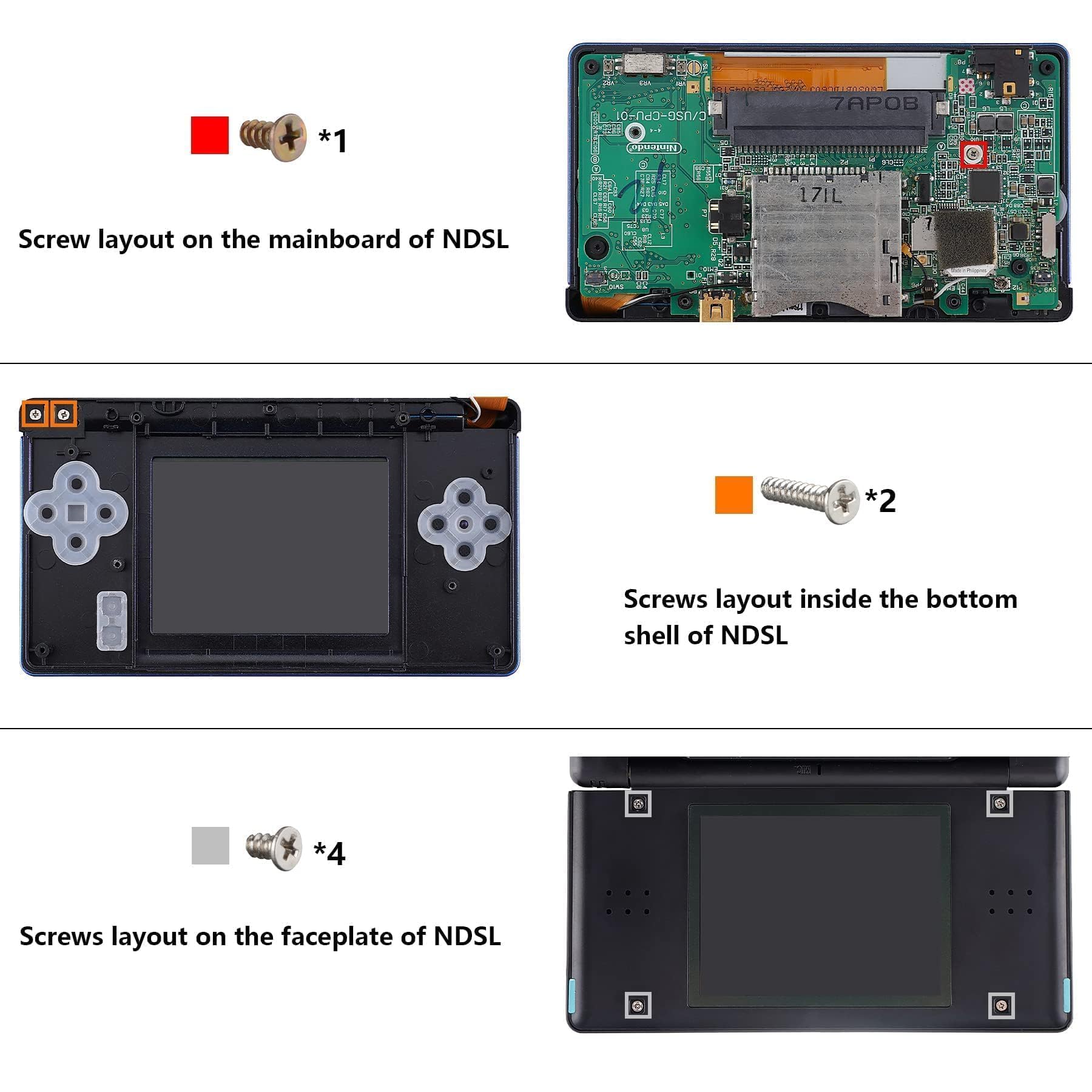 eXtremeRate Full Replacement Shell Case for Nintendo DS Lite - Classic 1989 GB DMG-01 Style with Buttons (Console Not Included) | Perfect for Gaming Enthusiasts & Console Modders