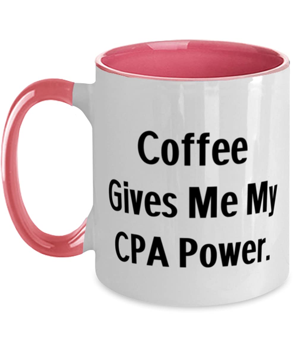 Stylish Two-Tone 11oz CPA Coffee Mug - Perfect Gift for Accountants & Finance Professionals - Great for Office, Study & CPA Exam Motivation