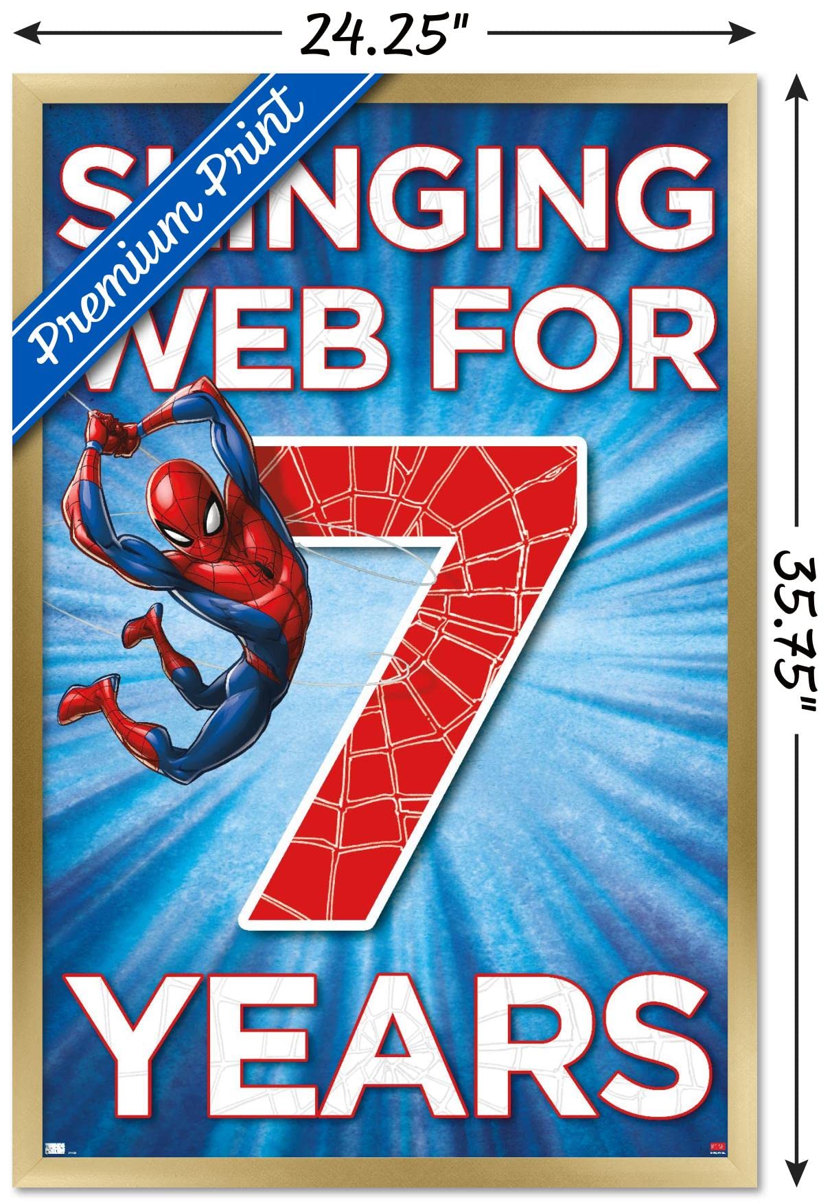 Marvel Spider-Man 7th Birthday Wall Poster - 34