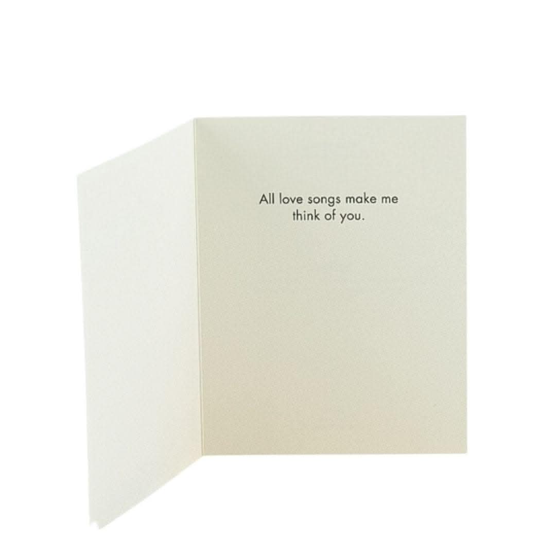 Romantic Love Song Greeting Card - Perfect for Anniversaries, Valentine's Day & Special Occasions | Heartfelt Musical Gift for Couples