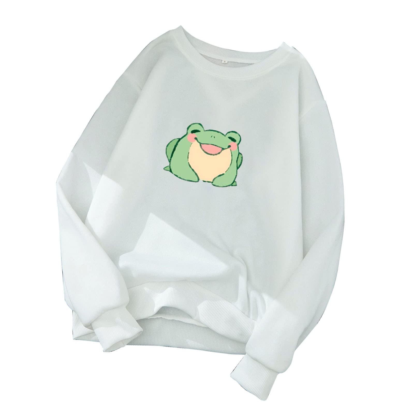 Funny Graphic Print Women's Hoodie - Cute Pullover Sweatshirt with Round Neck & Long Sleeve | Cozy Knitted Top for Casual Wear, Street Fashion & Winter Outfits