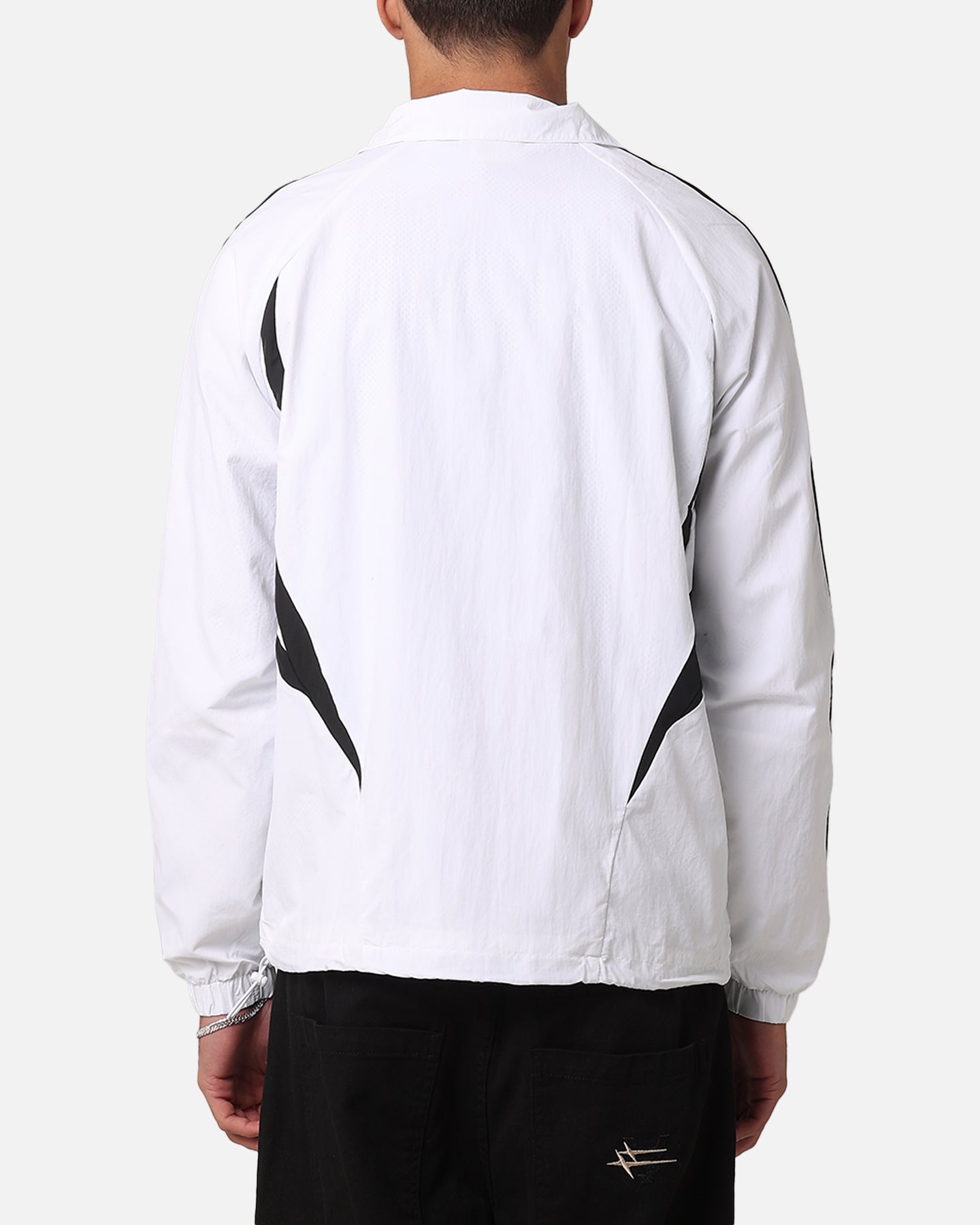 Adidas Archive Track Jacket for Men & Women - White/Black Retro Running Jacket - Lightweight Windbreaker for Jogging, Gym & Streetwear Fashion