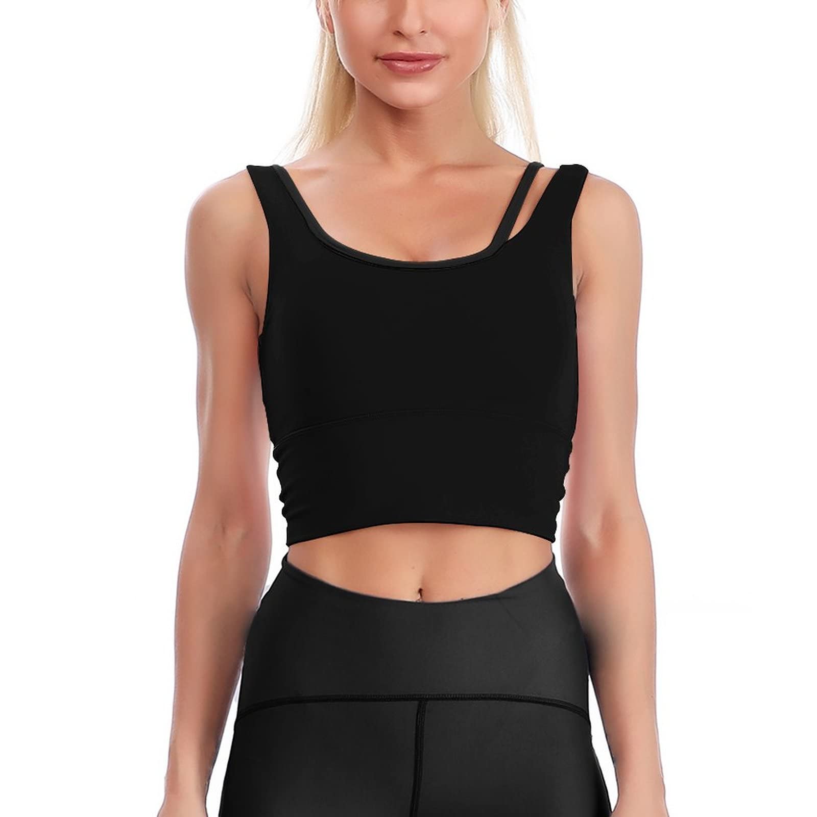 Custom Crop Tops & Umbilical Vest Sports Bras for Women - Breathable Workout Tank Tops for Yoga, Running & Gym - Trendy Athletic Wear for Fitness & Summer Fashion
