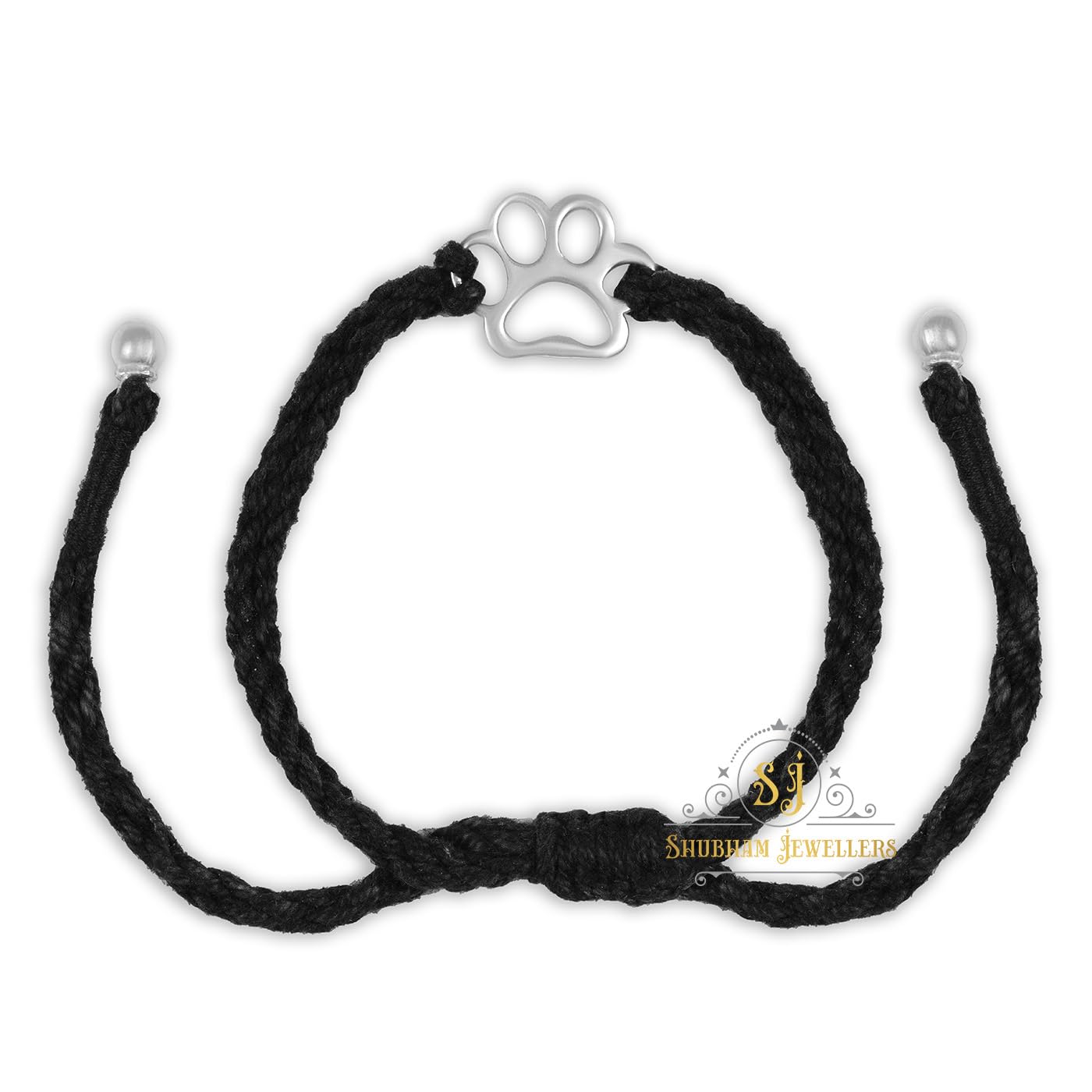 925 Sterling Silver Oxidized Black Thread Anklet with Owl & Dog Charms - Nazarbattu Nazaiya Bracelet for Women & Girls | Handmade Footstep Jewelry with Silver Ghungroo Bells for Festivals, Weddings & Boho Fashion