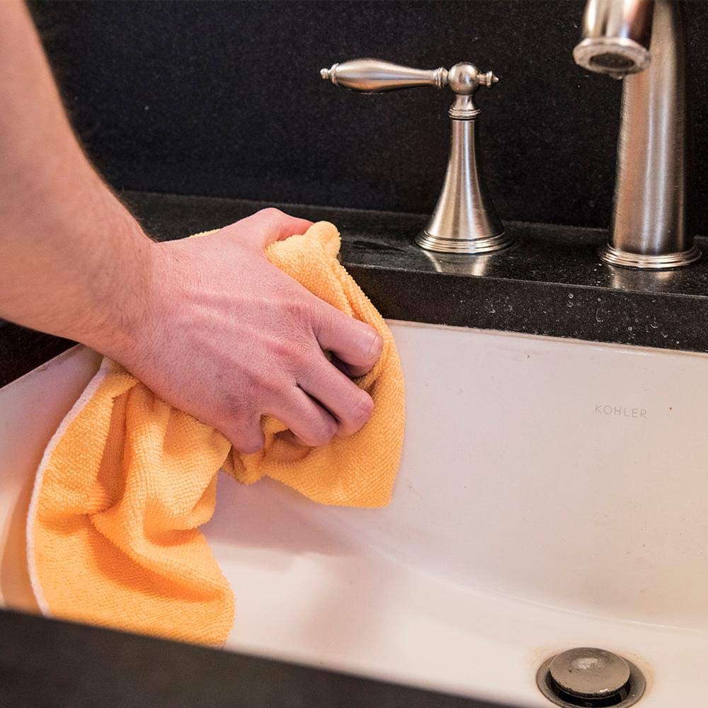 Premium HDX Microfiber Cleaning Towels (18-Pack) - Ultra Absorbent, Lint-Free for Cars, Windows, Kitchen & Household Cleaning - Multipurpose Cleaning Cloth Set