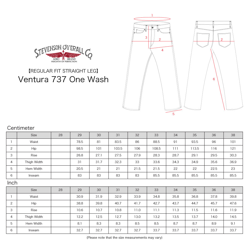 Stevenson Overall Co. Ventura 737 OSX Japanese Selvedge Denim Jeans for Men - Premium Indigo Raw Denim - Perfect for Casual Wear & Vintage Style Outfits