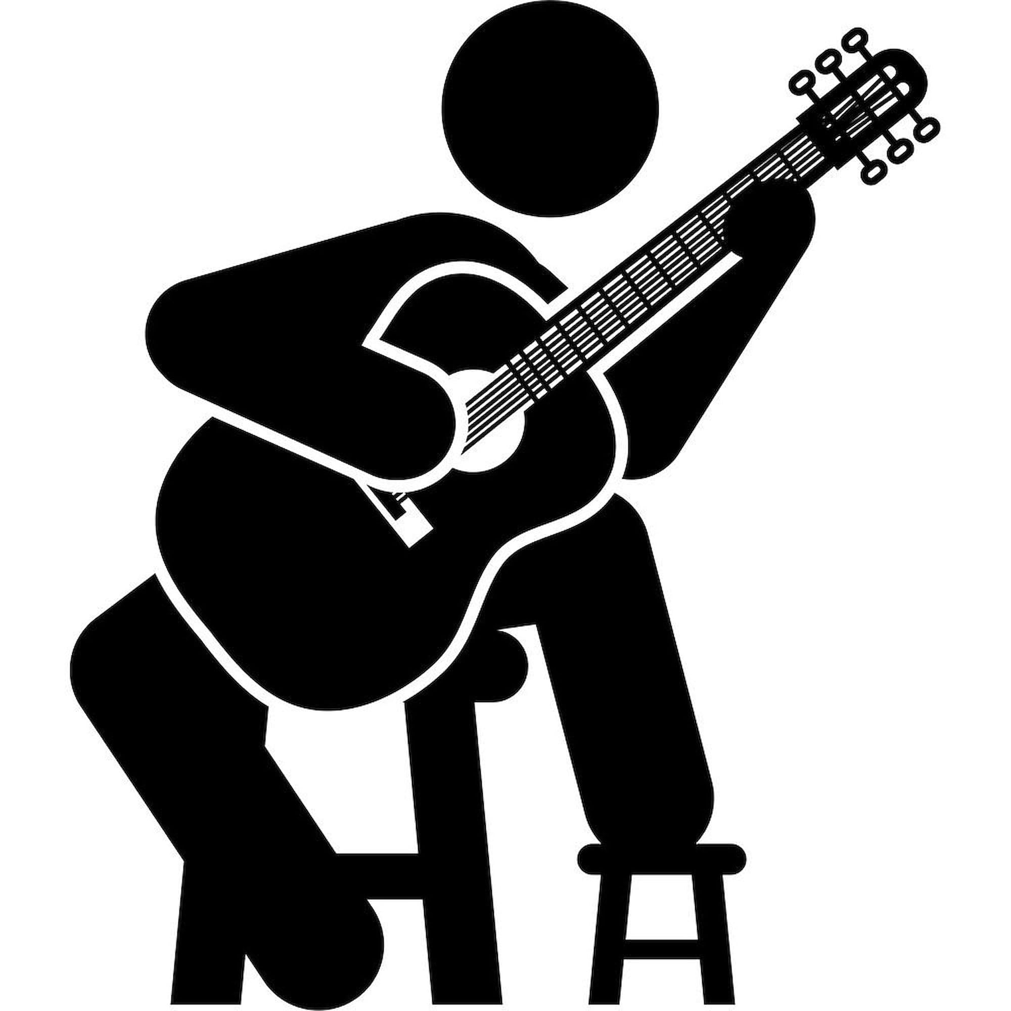 Classical Guitar Design 20 oz Ceramic Coffee Mug - Large Insulated Tea Cup for Musicians, Guitar Lovers - Perfect for Home, Office, or Music Studio Use